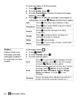 Предварительный просмотр 48 страницы Panasonic EBGU87 - CELLPHONE W/DIGITAL CAM Operating Instructions Manual