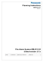 Preview for 1 page of Panasonic EBL512 G3 5000 Planning Instructions