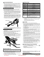Preview for 2 page of Panasonic EC-G02 Instruction Manual