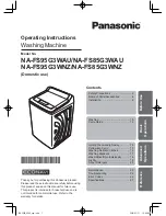 Preview for 1 page of Panasonic ECONAVI NA-FS85G3WAU Operating Instructions Manual