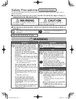 Preview for 2 page of Panasonic ECONAVI NA-FS85G3WAU Operating Instructions Manual