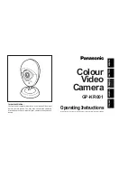 Предварительный просмотр 1 страницы Panasonic EggCam GP-KR001 Operating Instructions Manual