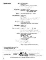 Preview for 4 page of Panasonic EggCam GP-KR001 Operating Instructions