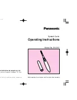 Preview for 1 page of Panasonic EH-2351 Operating Instructions