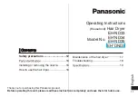 Preview for 11 page of Panasonic EH-DND3 Operating Instructions Manual