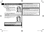 Preview for 12 page of Panasonic EH-HS0E Operating Instructions Manual