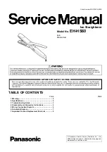 Preview for 1 page of Panasonic EH-HS60 Service Manual
