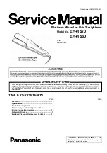 Panasonic EH-HS70 Service Manual preview