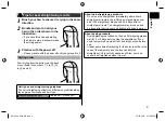 Preview for 9 page of Panasonic EH-HV21 Operating Instructions Manual