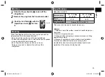 Preview for 13 page of Panasonic EH-HV21 Operating Instructions Manual