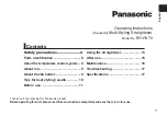 Предварительный просмотр 3 страницы Panasonic EH-HV70 Operating Instructions Manual