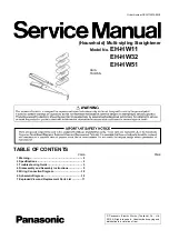 Preview for 1 page of Panasonic EH-HW51 Service Manual