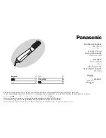 Panasonic EH-KA11 Operating Instructions Manual preview