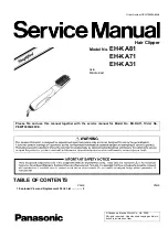 Panasonic EH-KA31 Service Manual preview