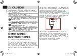 Preview for 8 page of Panasonic EH-NA65-K Operating Instructions Manual