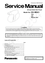 Preview for 1 page of Panasonic EH-ND63 Service Manual