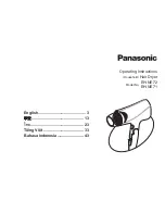Panasonic EH-NE72 Operating Instructions Manual preview