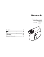 Preview for 1 page of Panasonic EH-NE72 Operating Instructions Manual