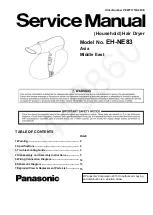 Preview for 1 page of Panasonic EH-NE83 Service Manual