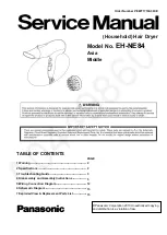 Preview for 1 page of Panasonic EH-NE84 Service Manual