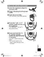 Предварительный просмотр 31 страницы Panasonic EH-SA60 Operating Instructions Manual