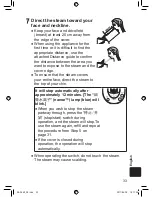 Предварительный просмотр 33 страницы Panasonic EH-SA60 Operating Instructions Manual