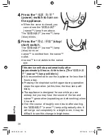 Предварительный просмотр 38 страницы Panasonic EH-SA60 Operating Instructions Manual