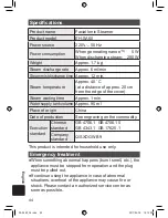 Предварительный просмотр 44 страницы Panasonic EH-SA60 Operating Instructions Manual