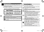 Предварительный просмотр 4 страницы Panasonic EH-SA97 Operating Instructions Manual