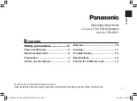 Предварительный просмотр 3 страницы Panasonic EH-XS01 Operating Instructions Manual