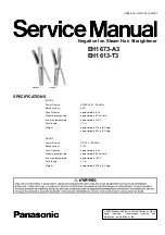 Preview for 1 page of Panasonic EH1673-A3 Service Manual