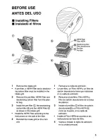 Preview for 5 page of Panasonic EH3012 - AIR PURIFIER-PHCC Operating Instructions Manual