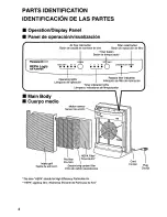 Preview for 4 page of Panasonic EH3015 - AIR PURIFIER-PHCC Operating Instructions Manual