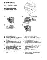 Preview for 5 page of Panasonic EH3015 - AIR PURIFIER-PHCC Operating Instructions Manual