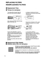 Preview for 10 page of Panasonic EH3015 - AIR PURIFIER-PHCC Operating Instructions Manual