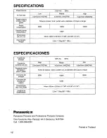 Preview for 12 page of Panasonic EH3020 - AIR PURIFIER-PHCC Operating Instructions Manual