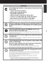 Предварительный просмотр 5 страницы Panasonic EJCA01UP User Manual