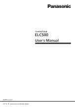 Panasonic ELC500 User Manual предпросмотр