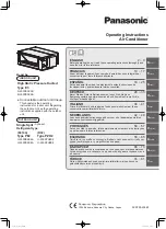 Preview for 1 page of Panasonic Elite Big PAC-i S-200PE3E5B Operating Instructions Manual