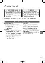 Preview for 47 page of Panasonic Elite Big PAC-i S-200PE3E5B Operating Instructions Manual