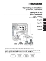 Preview for 1 page of Panasonic ELITE PANABOARD UB-T780 Operating Instructions Manual