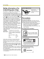 Preview for 12 page of Panasonic ELITE PANABOARD UB-T780 Operating Instructions Manual