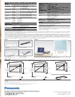 Preview for 6 page of Panasonic ELITE PANABOARD UB-T780 Specifications