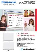 Preview for 1 page of Panasonic ElitePANABOARD UB-T880 Brochure & Specs