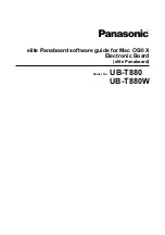 Preview for 1 page of Panasonic ElitePANABOARD UB-T880 Manual