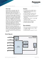 Preview for 2 page of Panasonic ENW89852A1KF Integration Manual