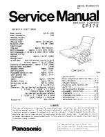 Preview for 1 page of Panasonic EP 578 Service Manual