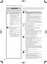 Preview for 44 page of Panasonic EP-MAC8 Operating Instructions Manual