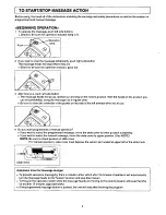 Preview for 8 page of Panasonic EP1005 - MASSAGE LOUNGER Operating Instructions Manual