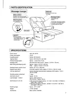 Preview for 6 page of Panasonic EP1010 - MASSAGE LOUNGER Operaing Instructions